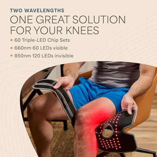 Portable Red Light Therapy Knee Brace for Pain Relief