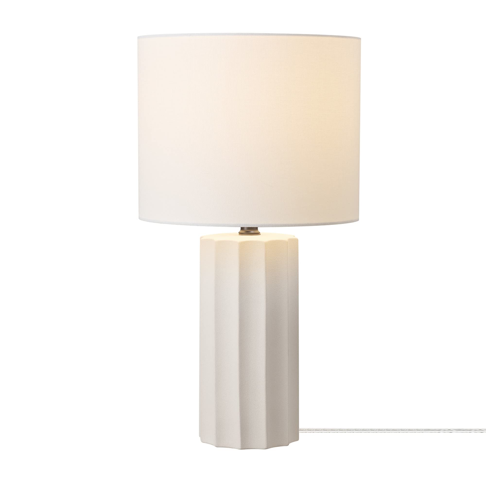 Maya 21 Inch Clear Glass Fillable Table Lamp
