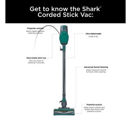 Shark HV322 Rocket Deluxe Pro Lightweight Vacuum for Pet Hair