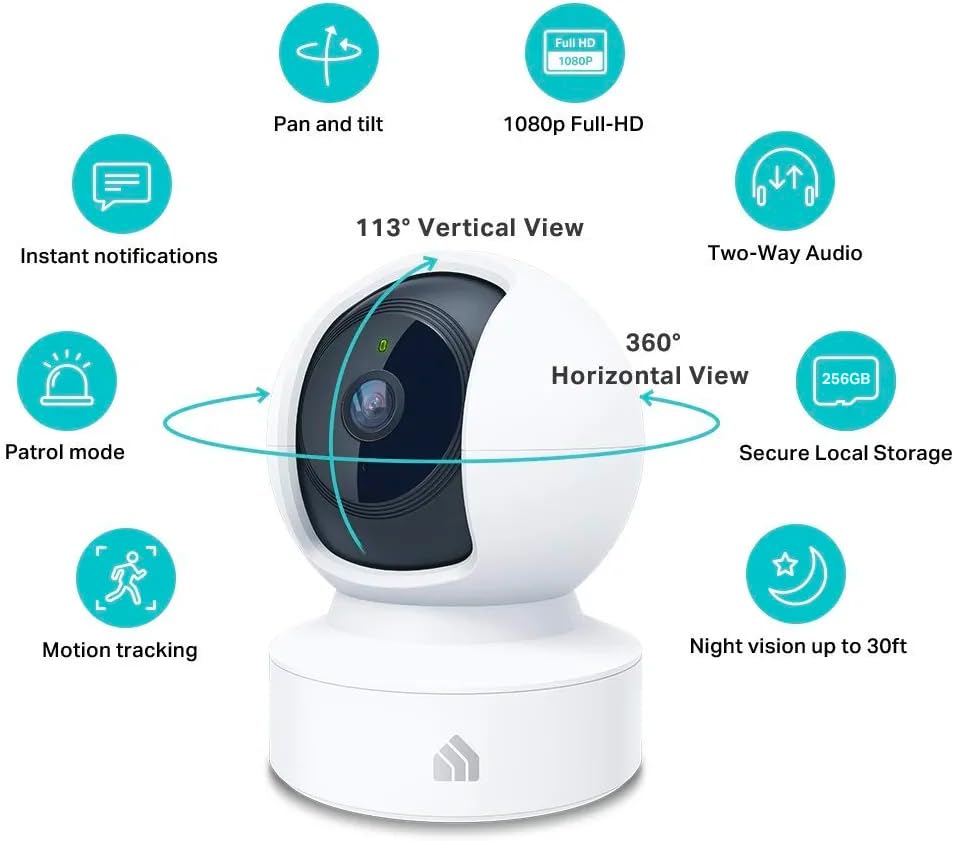 Kasa Indoor Pan Tilt Smart Security Camera 1080p HD