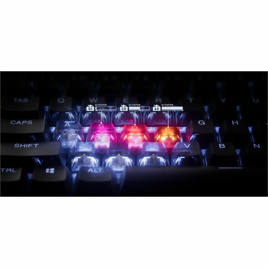 SteelSeries Apex Pro TKL White Keyboard with Adjustable Actuation