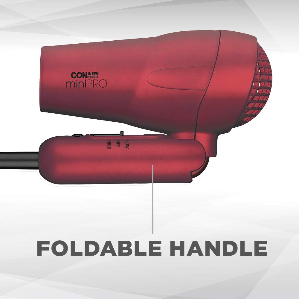 Conair MiniPRO Travel Hair Dryer with Folding Handle