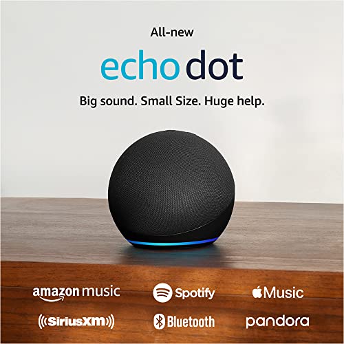Echo Dot Smart Speaker With Rich Sound In Charcoal Plus