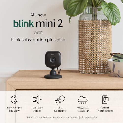 Blink Mini 2 Home Security Camera with Color Night Vision