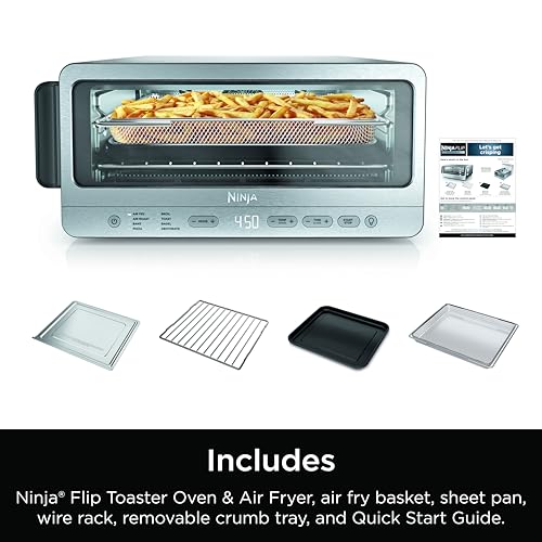 Ninja Flip Toaster Oven and Air Fryer Space Saving Design