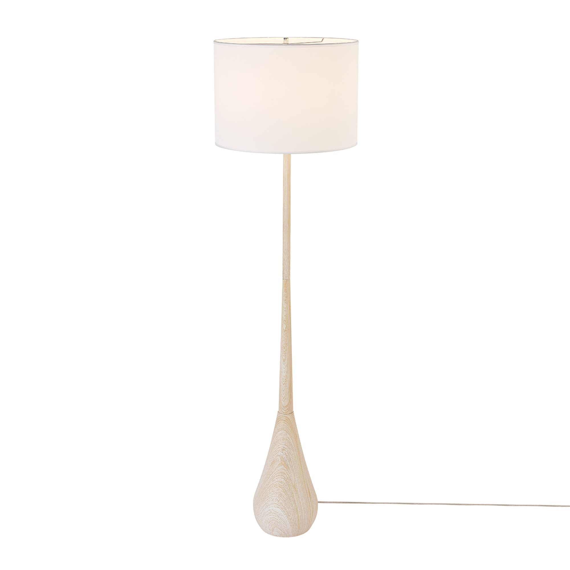 Modern 70 Inch Floor Lamp with Soft White Shade