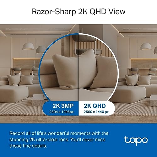 TP-Link Tapo 2K QHD Pan Tilt Security Camera