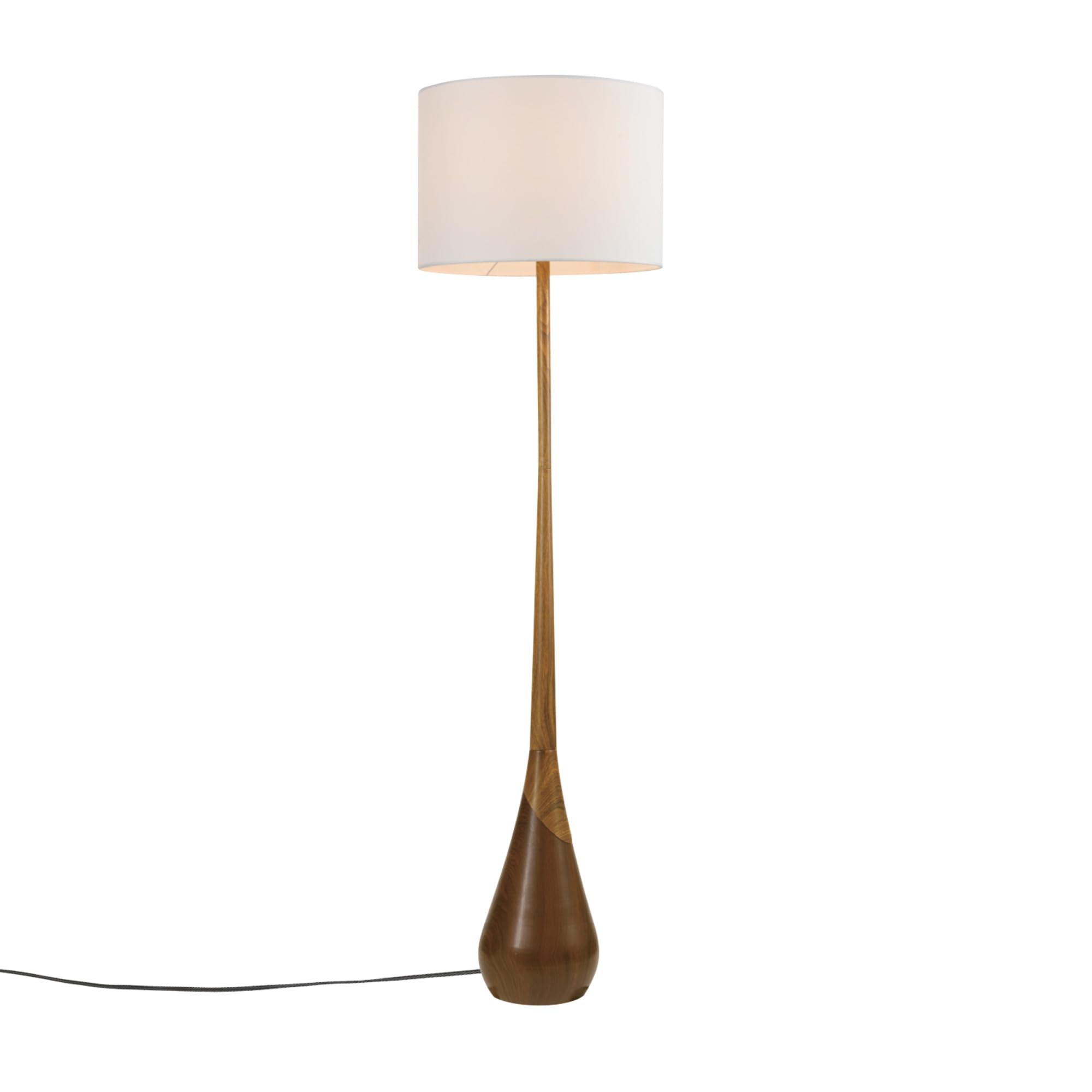 Modern 70 Inch Floor Lamp with Soft White Shade