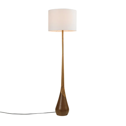 Modern 70 Inch Floor Lamp with Soft White Shade