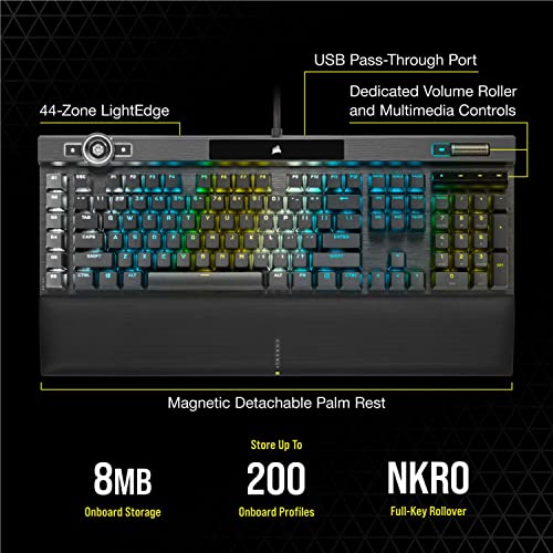 Corsair K100 RGB Gaming Keyboard with Hyper-Processing Technology