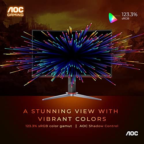 AOC 27 Inch Curved Gaming Monitor with 240Hz Refresh Rate
