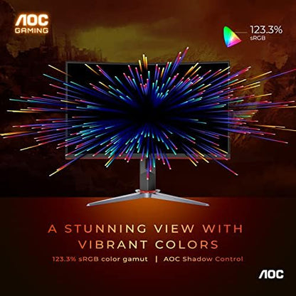 AOC 27 Inch Curved Gaming Monitor with 240Hz Refresh Rate
