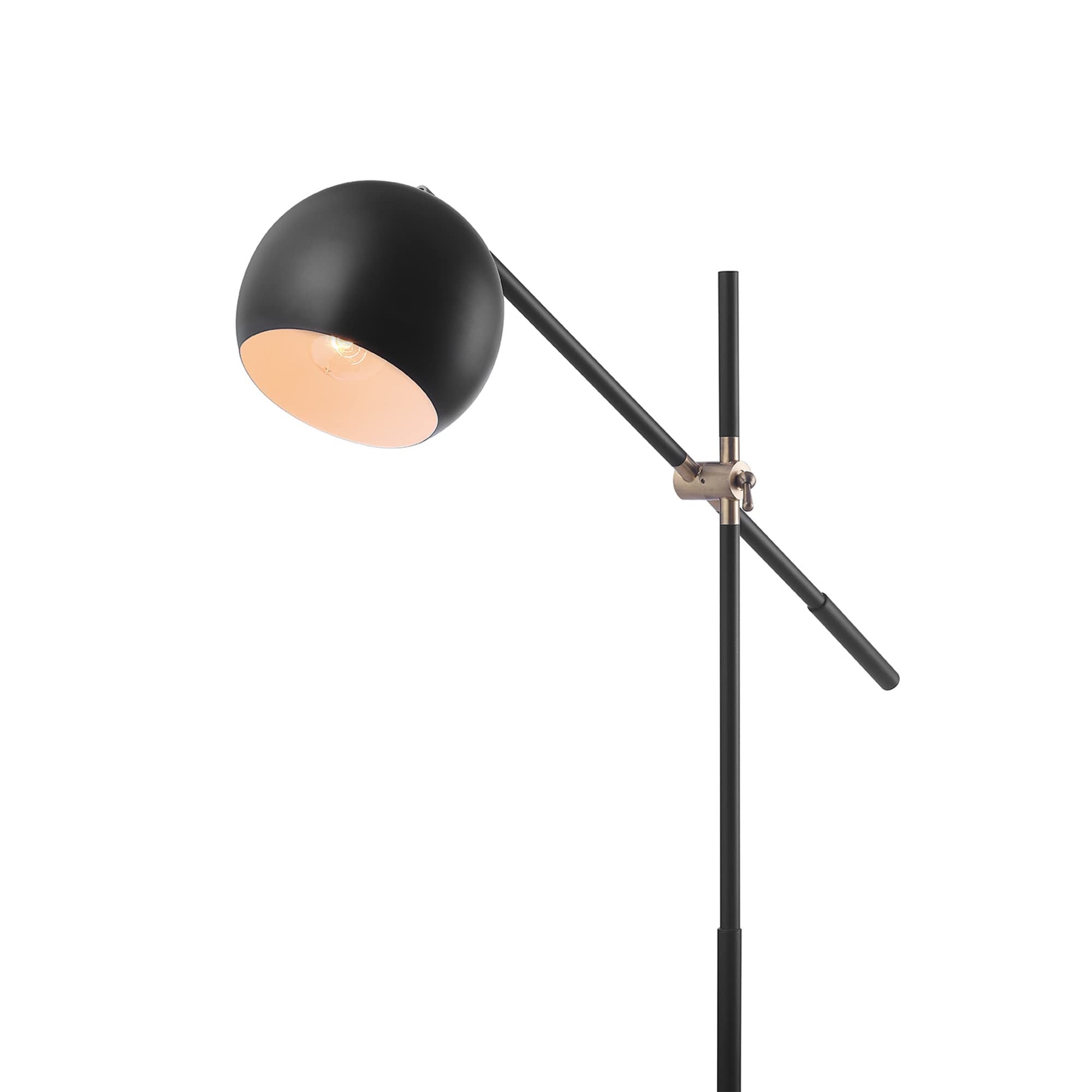 Molly Floor Lamp with Matte Black Finish and Slim Profile