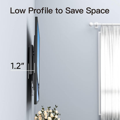 Perlesmith UL Listed Tilt TV Mount For 37 To 82 Inch