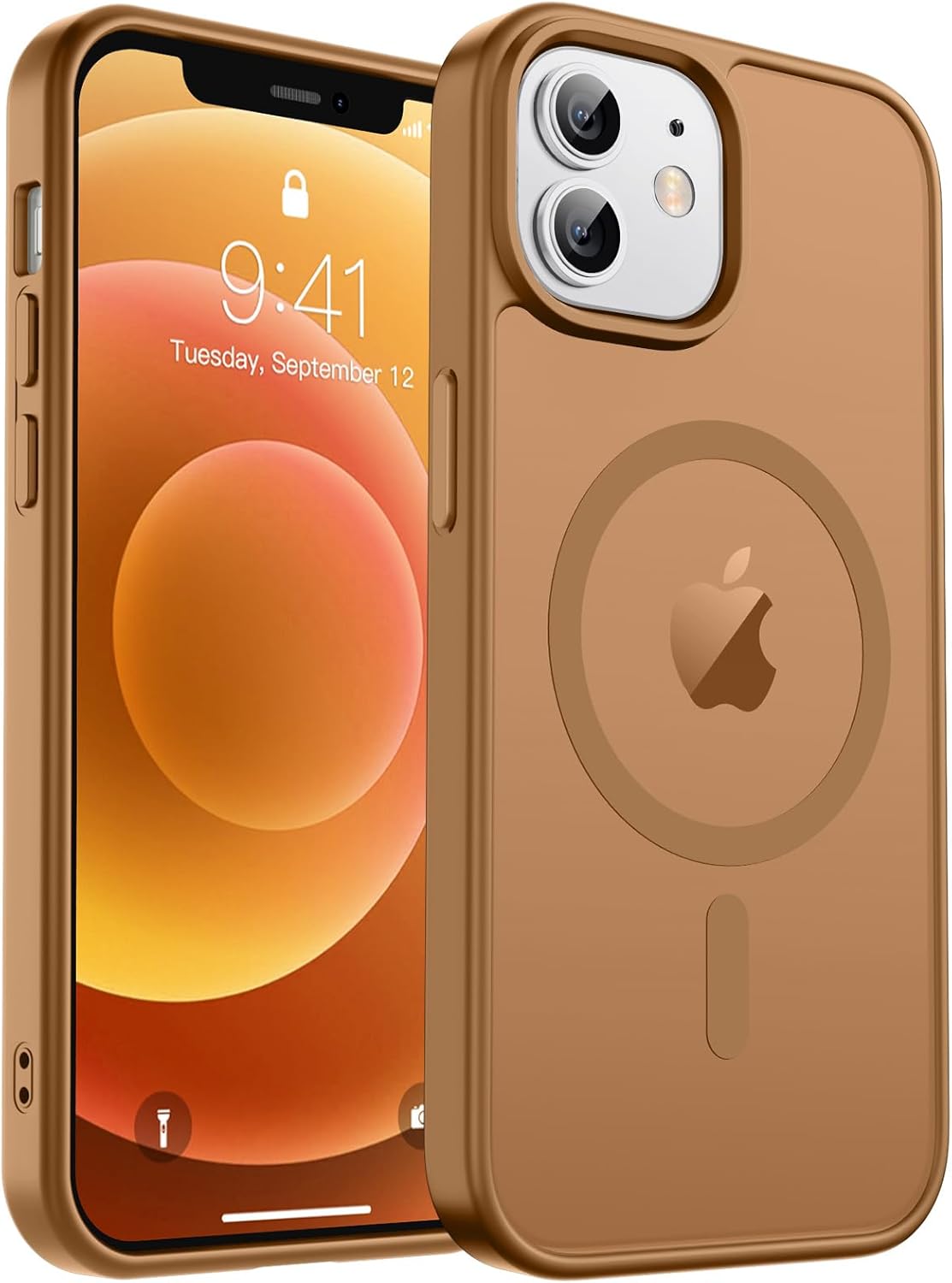 MagSafe Compatible iPhone 14 15 Case Matte Shockproof Anti Scratch Black