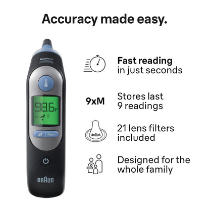 Braun ThermoScan 7 Ear Thermometer with Age Precision Guidance