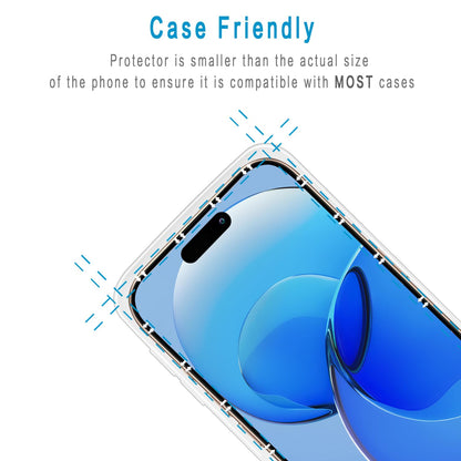 2 Pack iPhone 16 Pro Max 6.9 Inch Tempered Glass Screen Protector Full Coverage