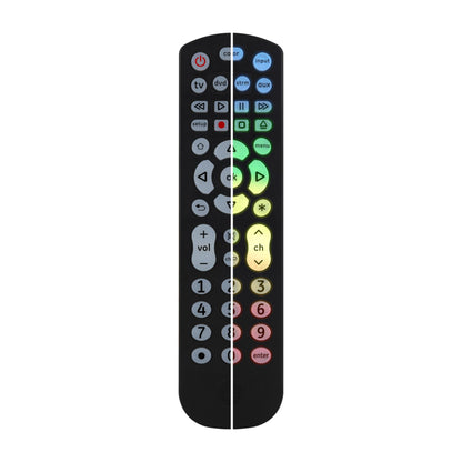 Universal Remote Control for 4 Devices in Black