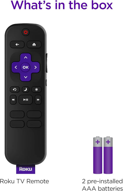Roku TV Remote Control Easy Setup Replacement Remote