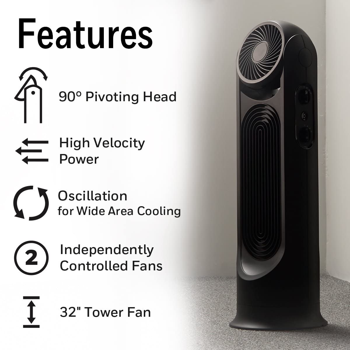 Honeywell TurboForce Tower Fan with Quiet Operation