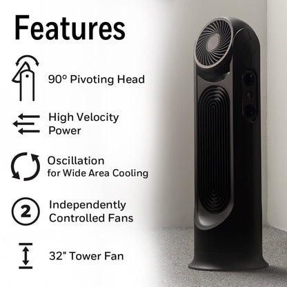 Honeywell TurboForce Tower Fan with Quiet Operation
