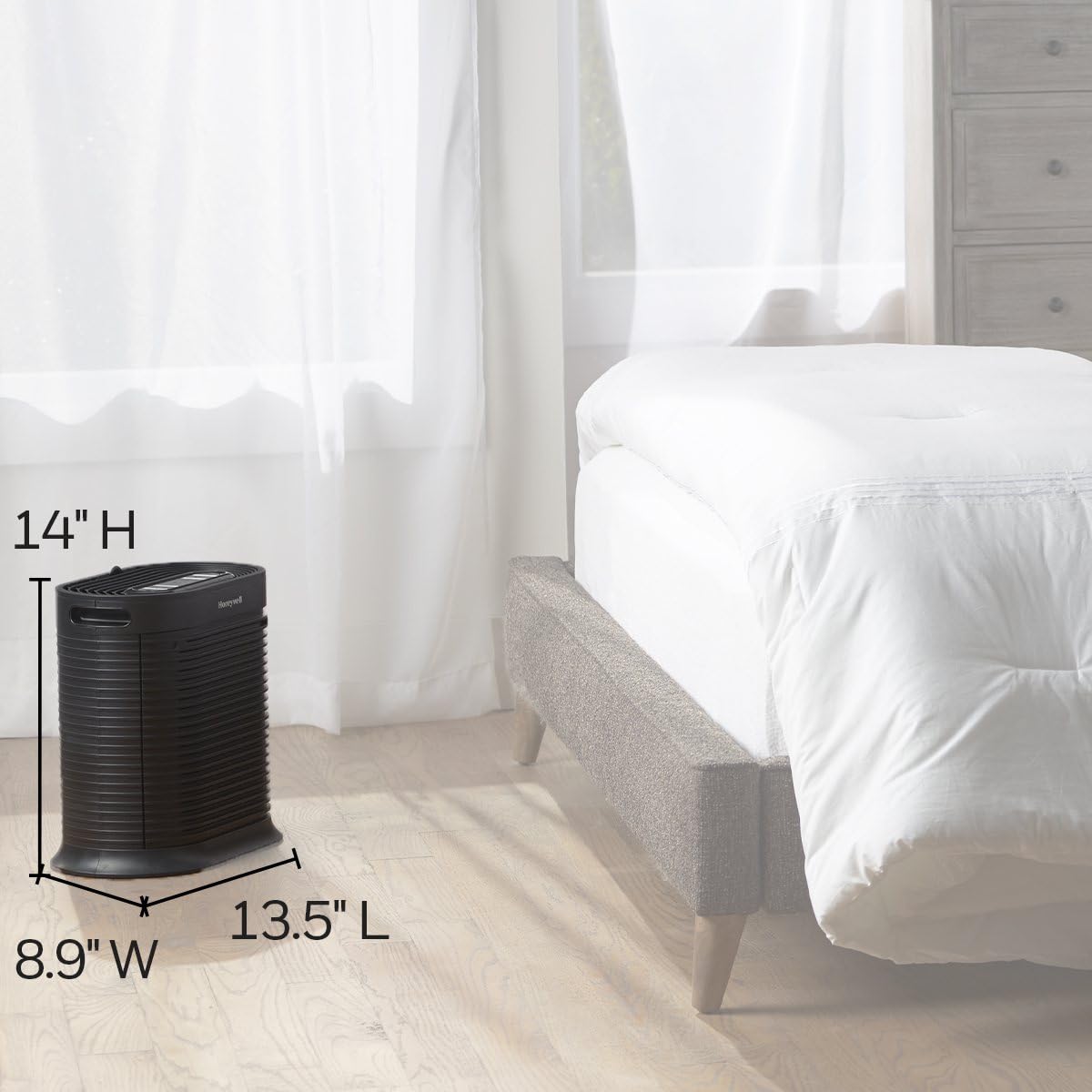 Honeywell HEPA Air Purifier for Large Rooms Reduces Allergens
