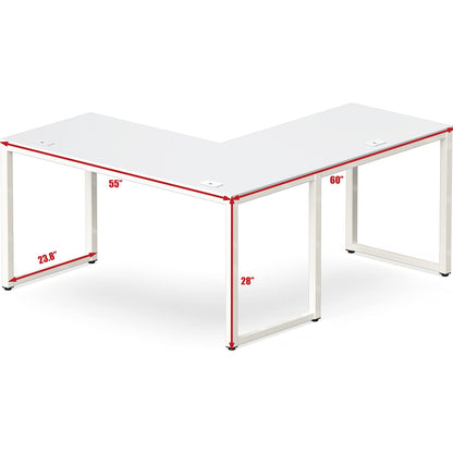Commercial-Grade L-Shape Corner Desk for Efficient Workspaces