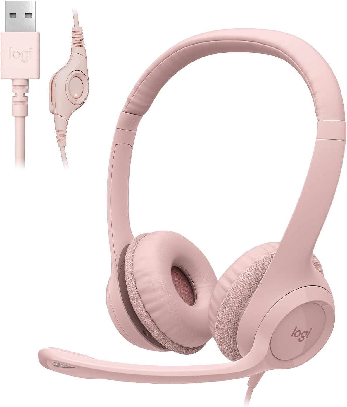 Logitech H390 Wired Headset with Noise Cancelling Mic