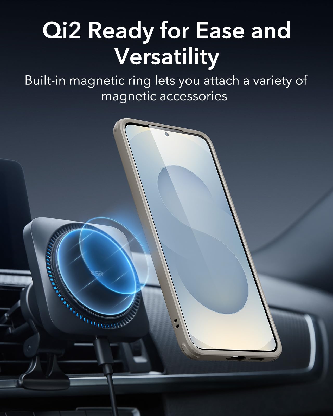 ESR Clear Black Case for Samsung Galaxy S25 Ultra