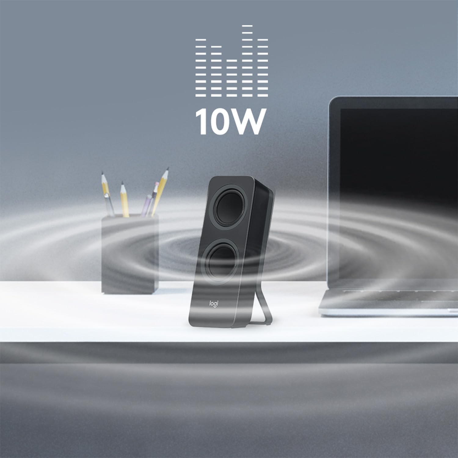 Logitech Z207 Bluetooth Computer Speakers for Rich Stereo Sound