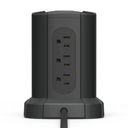 Amazon Basics Power Strip Tower Surge Protector USB Ports