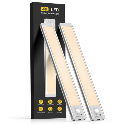 Rechargeable Motion Sensor Under Cabinet Lighting 2 Pack
