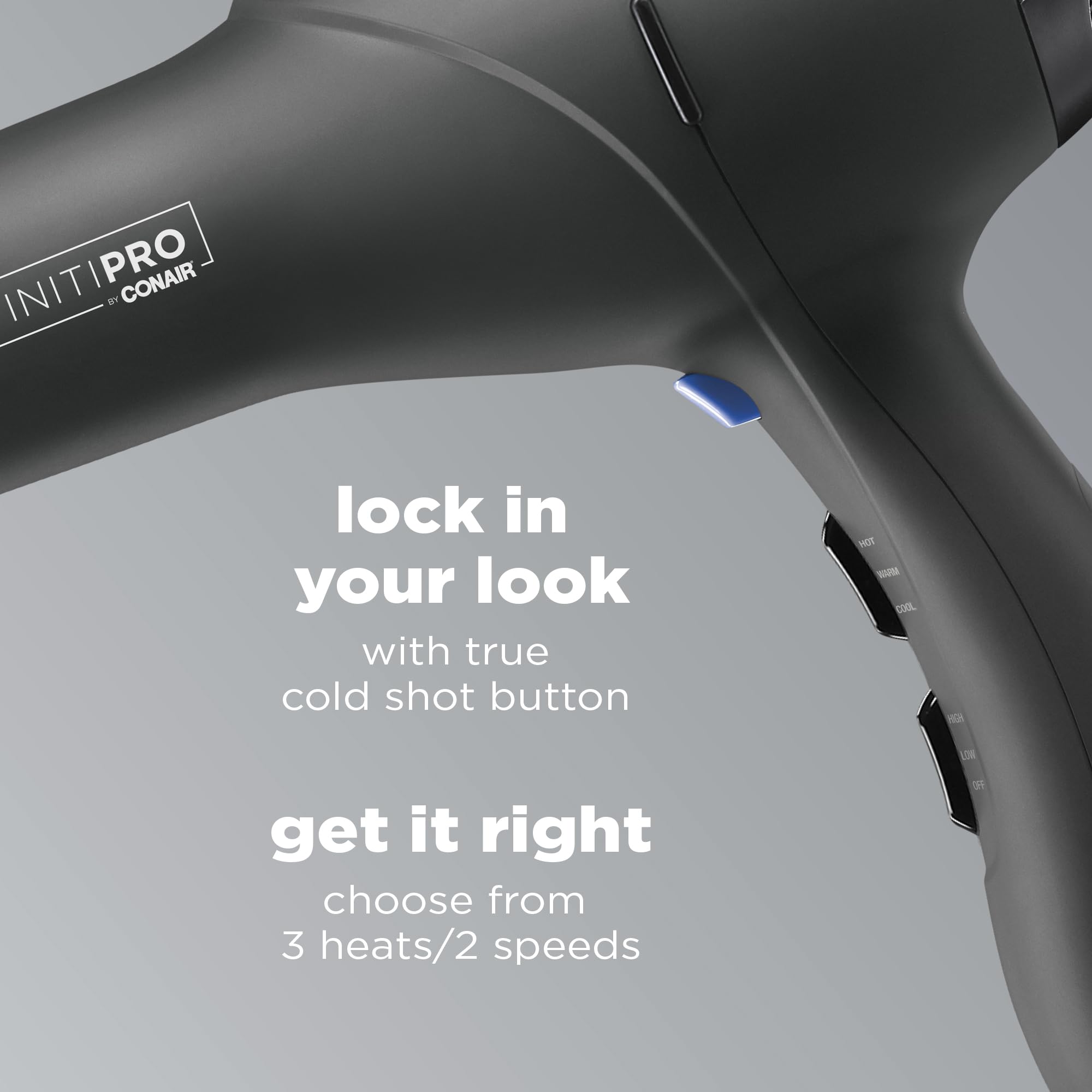 InfinitiPRO Hair Dryer With Diffuser For Faster Drying