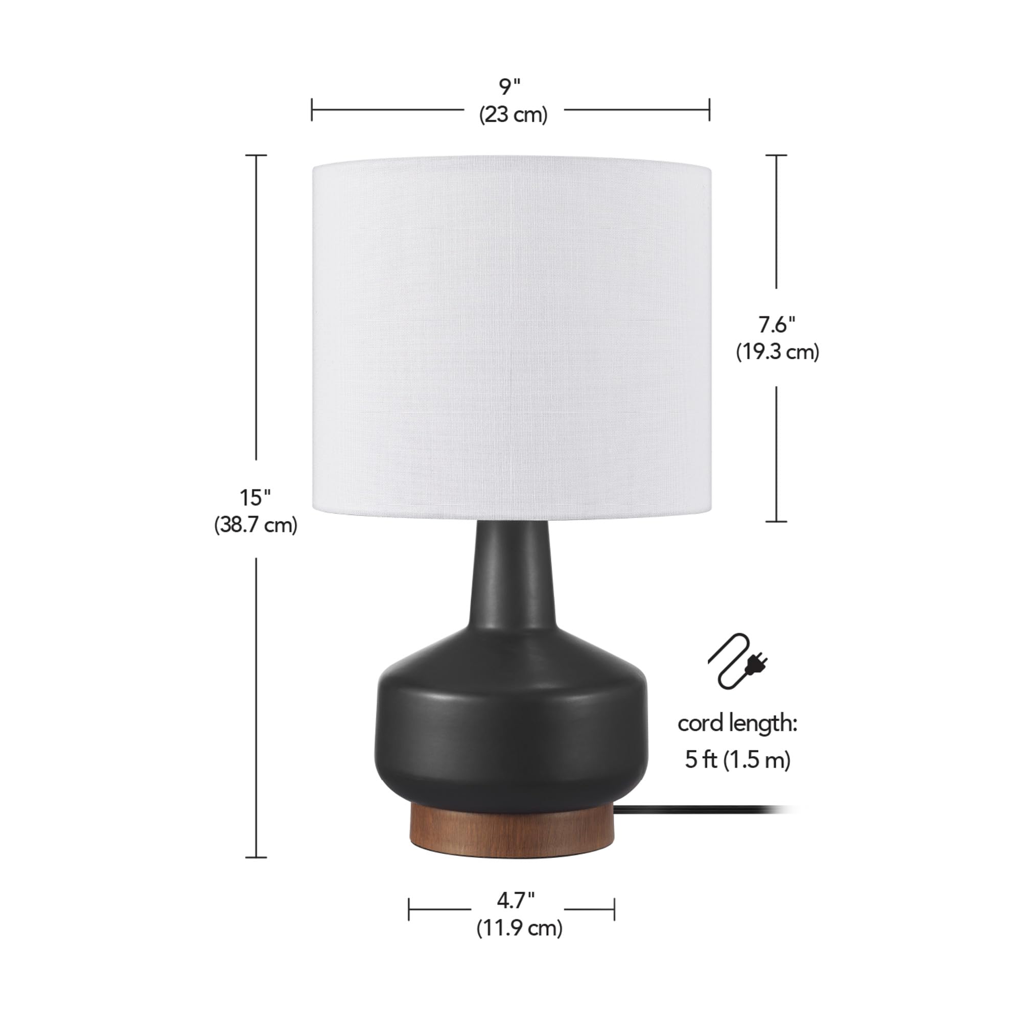 Maya 21 Inch Clear Glass Fillable Table Lamp