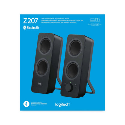 Logitech Z207 Bluetooth Computer Speakers for Rich Stereo Sound