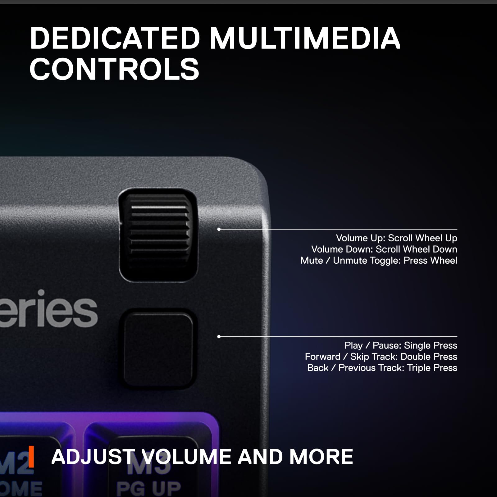 SteelSeries Apex 3 RGB Gaming Keyboard with Water Resistance