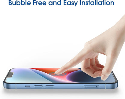 AmFilm Essential 9H Plus Tempered Glass Screen Protector For iPhone 14 13 Pro