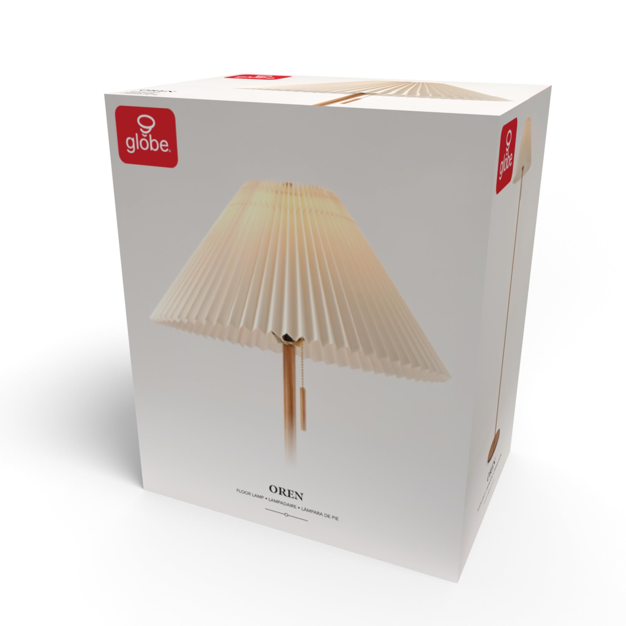 Modern 58 Inch Floor Lamp with Geometric Design