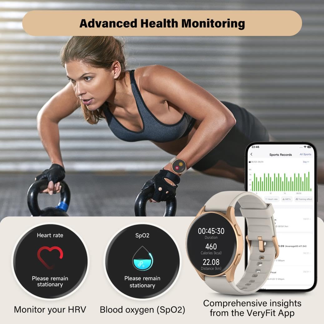 Smart Watch For Women With Alexa Health Tracking AMOLED