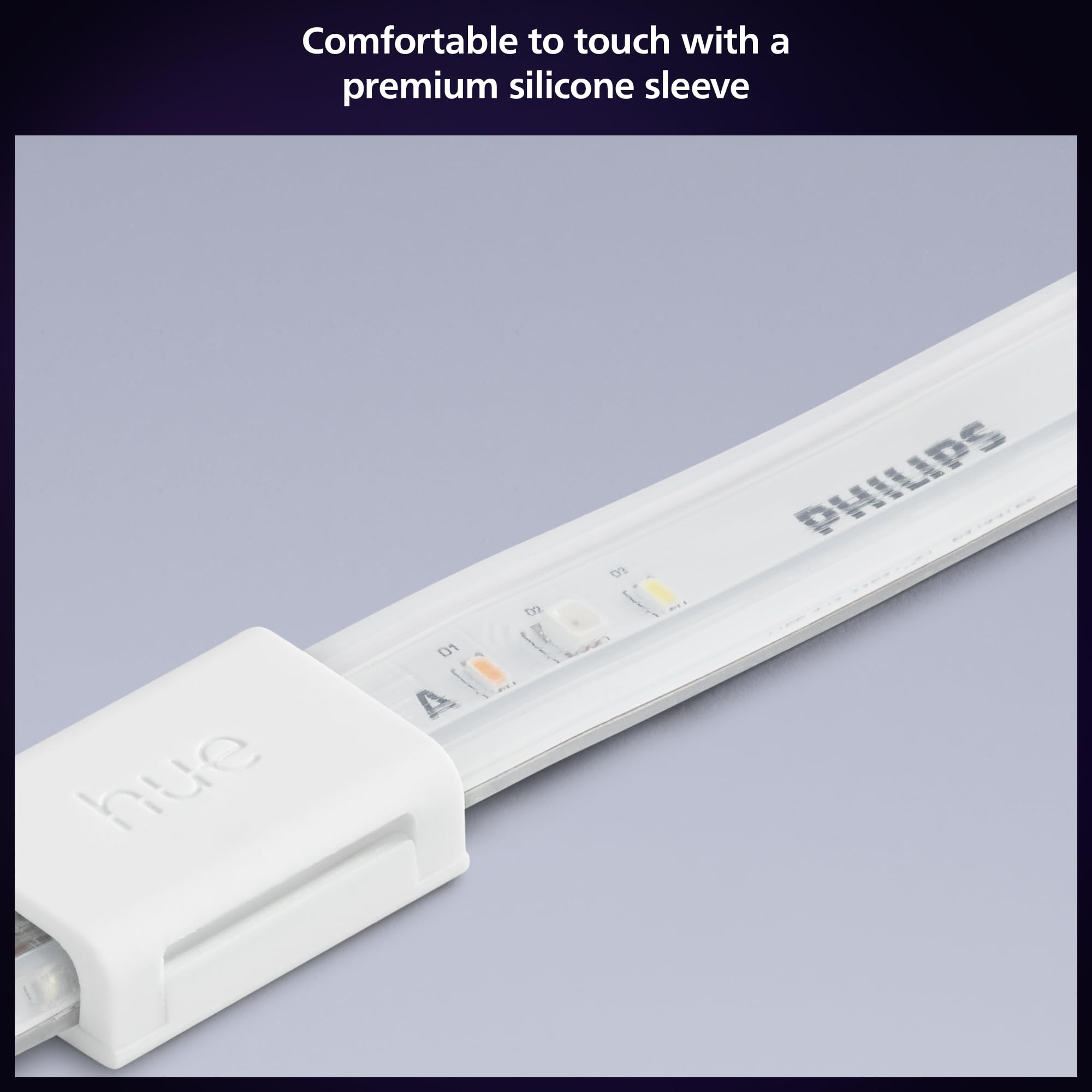 Philips Hue Smart LED Lightstrip Enhances Home Ambiance