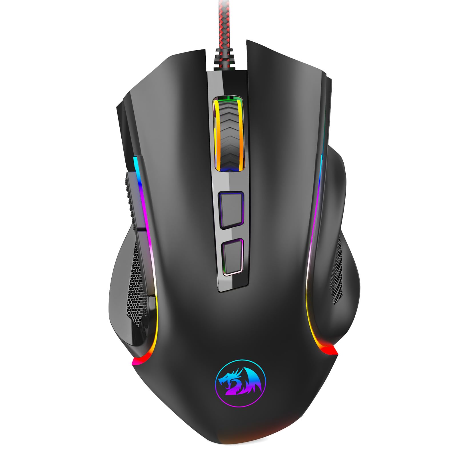 Redragon M602 Ergonomic RGB Gaming Mouse with Adjustable DPI