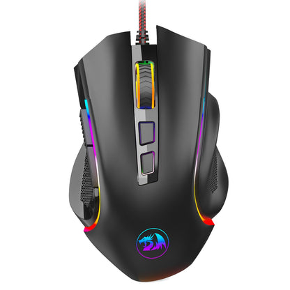 Redragon M602 Ergonomic RGB Gaming Mouse with Adjustable DPI