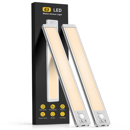 Rechargeable Motion Sensor Under Cabinet Lighting 2 Pack