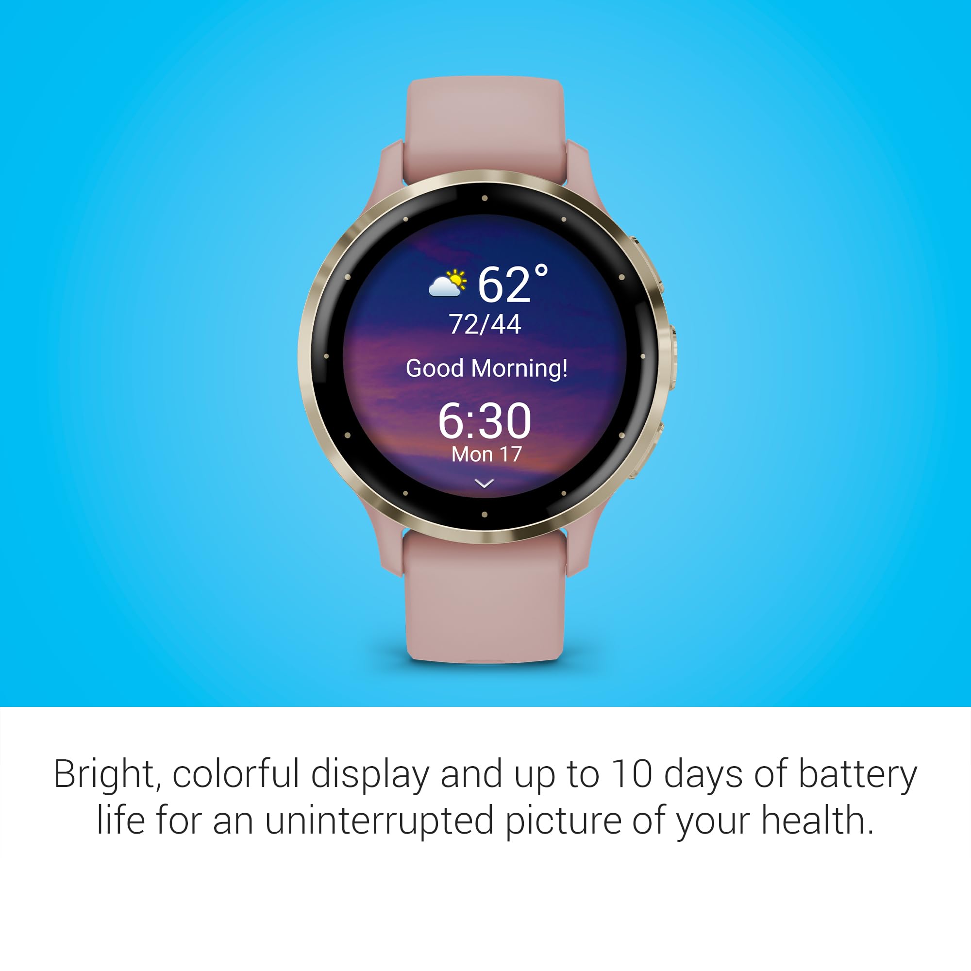 Garmin Venu 3S Smartwatch AMOLED Display Long Battery Life