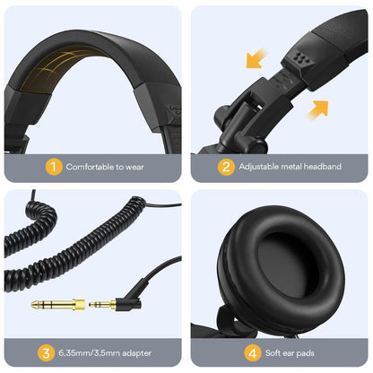 Maono MH601 Studio Monitor Headphones With 50mm Drivers