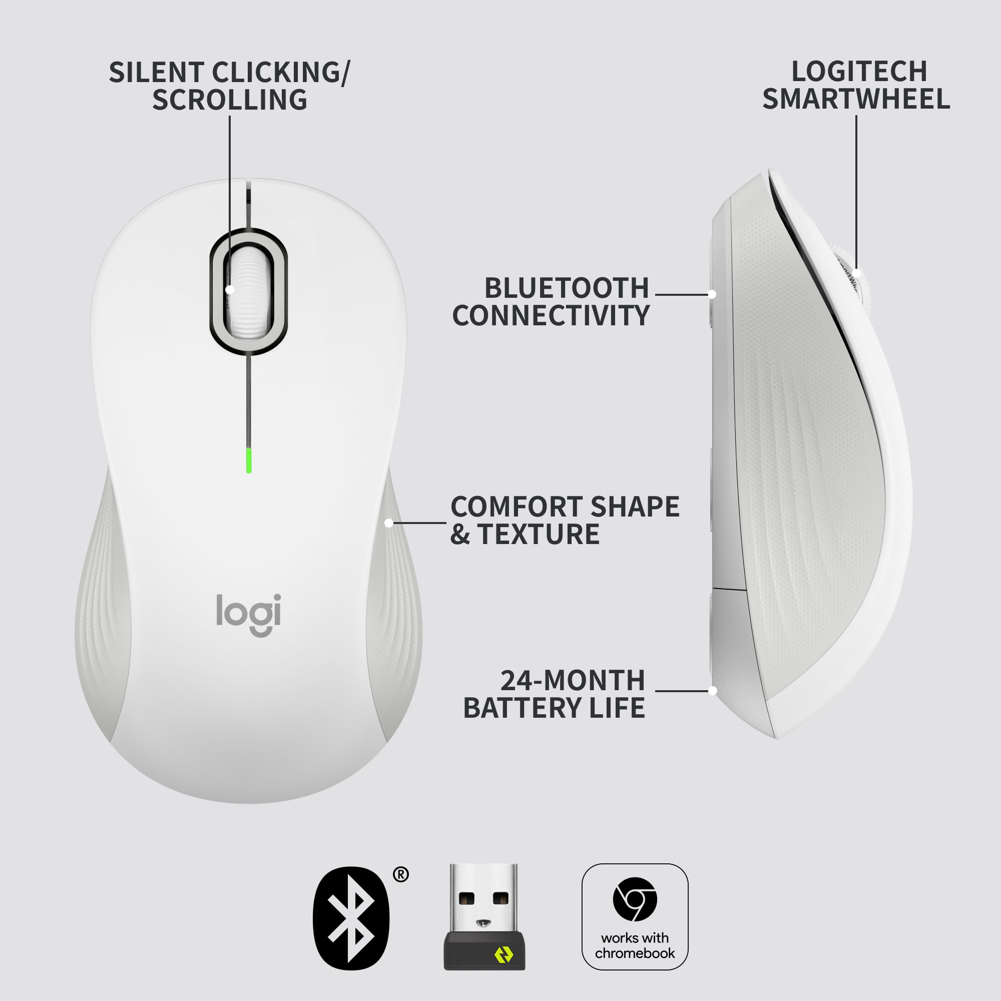 Logitech Signature M550 Wireless Mouse for Large Hands