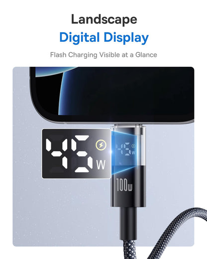 Baseus 100W USB C Cable With LED Display