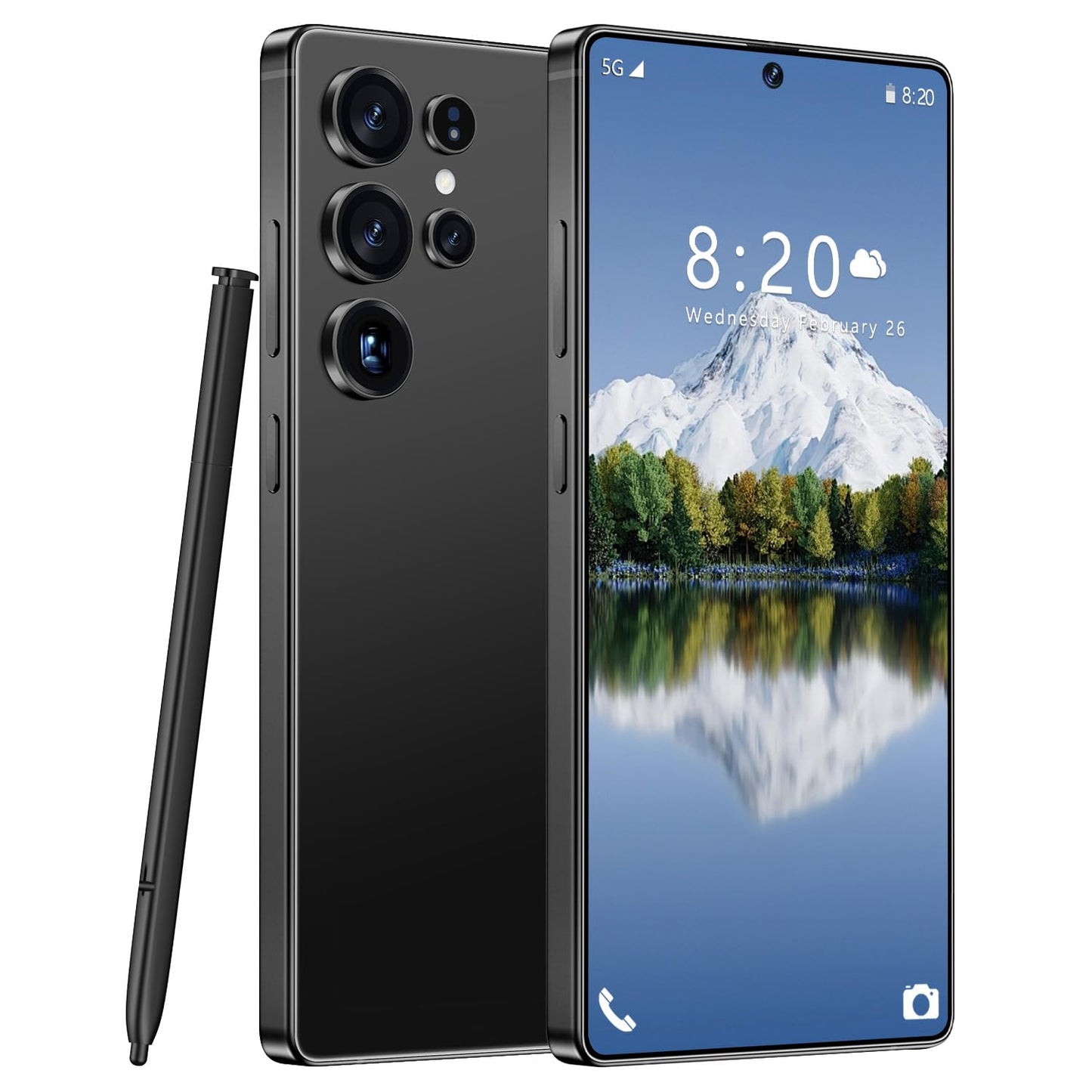 MMY I25 Ultra Unlocked Phone Built In Pen 6.99in 16GB 512GB Android 14 5G Green