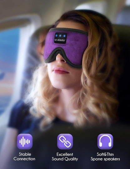 Sleep Headphones Bluetooth Eye Mask for Side Sleepers