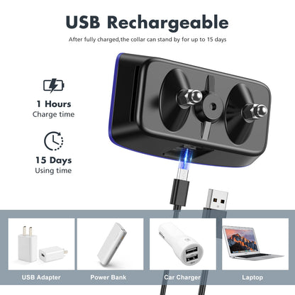 Rechargeable Anti Barking Collar for Dogs with Adjustable Sensitivity